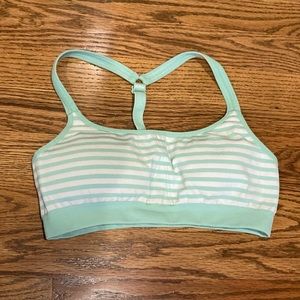 Athleta | Sports Bra Cute Stripes Sz Small